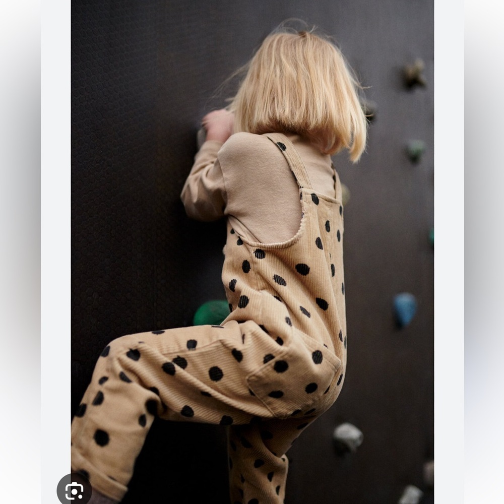 NWT Zara Kids Polka Dot Overalls